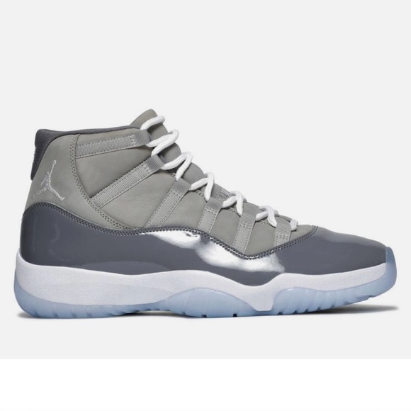 Jordan Athletic Shoes Gray and White - Picture 1 of 2